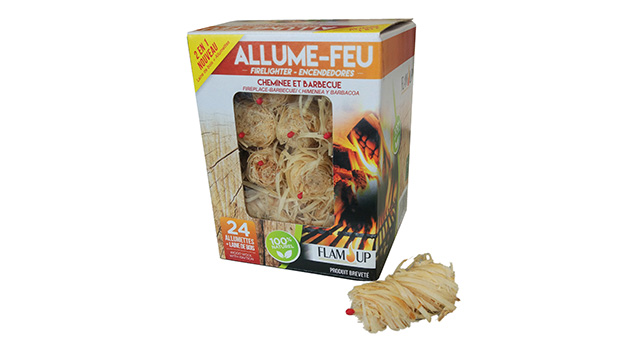 Flam&co - Allume-feu en bois compressé - Tube de 120 cubes - Jardiland