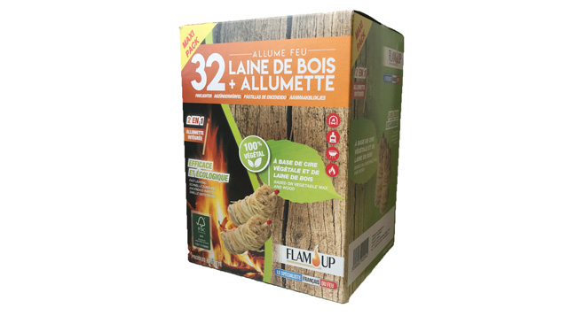 Flam&co - Allume feu laine de bois x48