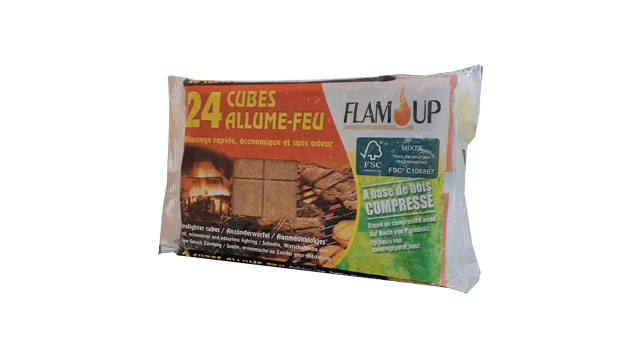 ALL FEU 24 CUBES BOIS COMPRESSE